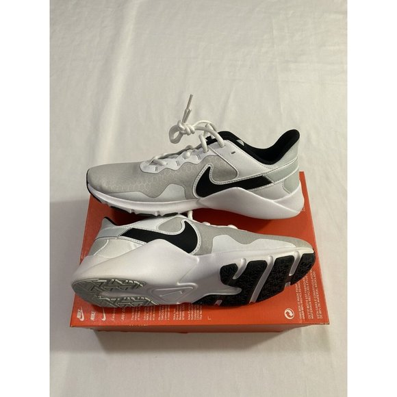 New Mens Size 9 White Black Nike Legend Essential 2 Training Shoes CQ9356 002 main image 4